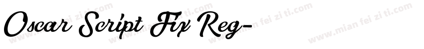 Oscar Script Fix Reg字体转换